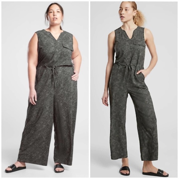 Athleta Pants & Jumpsuits Athleta Topanga Jumpsuit Grey And Black
